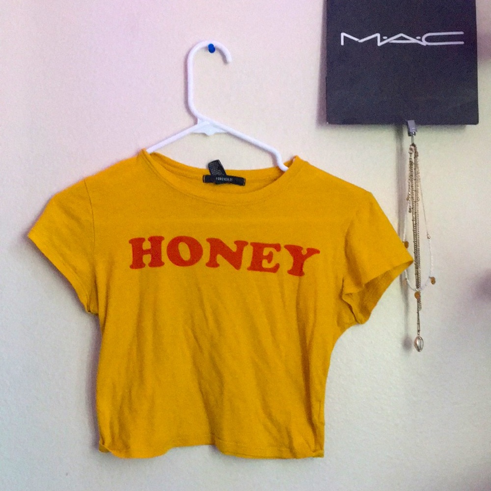 Forever 21 HONEY crop top